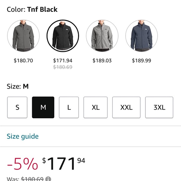 The North Face Apex Bionic 2 Barrier Soft Shell Jacket Mens medium - Picture 2 of 6